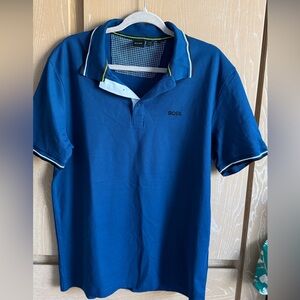 Boss Men's Polo Shirt in Rich Blue